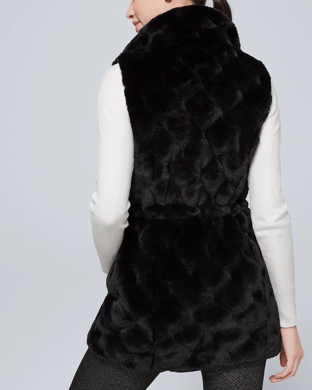 Long Faux Fur Vest